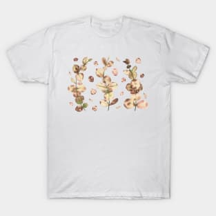 Caramel Eucalyptus Leaves T-Shirt